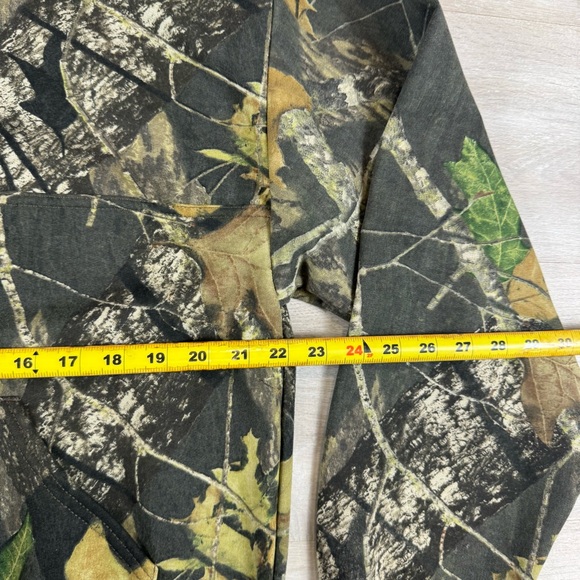 Vintage Mossy Oak 1/4 Zip Camo Pullover Sweatshirt Hunting Outdoors Mens L NWT - Picture 4 of 6